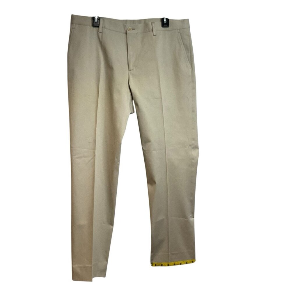 Etro Spa Via Spartiaco 3 Dress Pant Flat Front Beige Men's Size 36 Designer